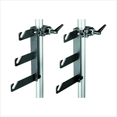 Система крепления фона Manfrotto 044 TRPL BACKGROUND HOOK SET W/CLMPS — фото 1