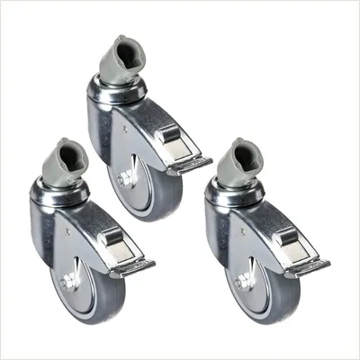 Набор колес для стоек Manfrotto 110G Wheel Set 100 мм с тормозом — фото 1