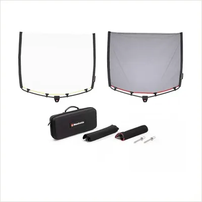 Manfrotto LR1911 Комплект из двух складных флагов с шифт-адаптерами 45х60см (18"x24") — фото 1