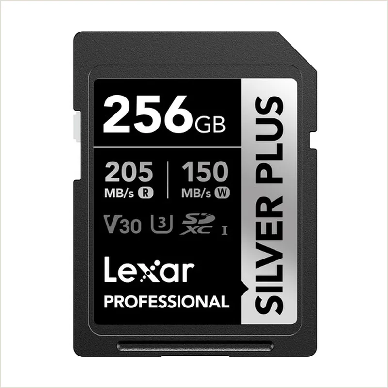 Карта памяти Lexar 256GB Professional SILVER PLUS SDXC UHS-I C10 V30 U3 (205/150MB/s)
