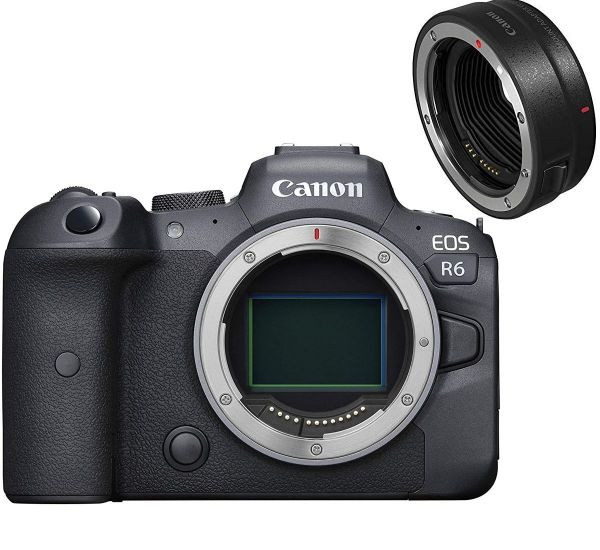 Фотоаппарат Canon EOS R6 Body + Mount Adapter EF-EOS R , черный