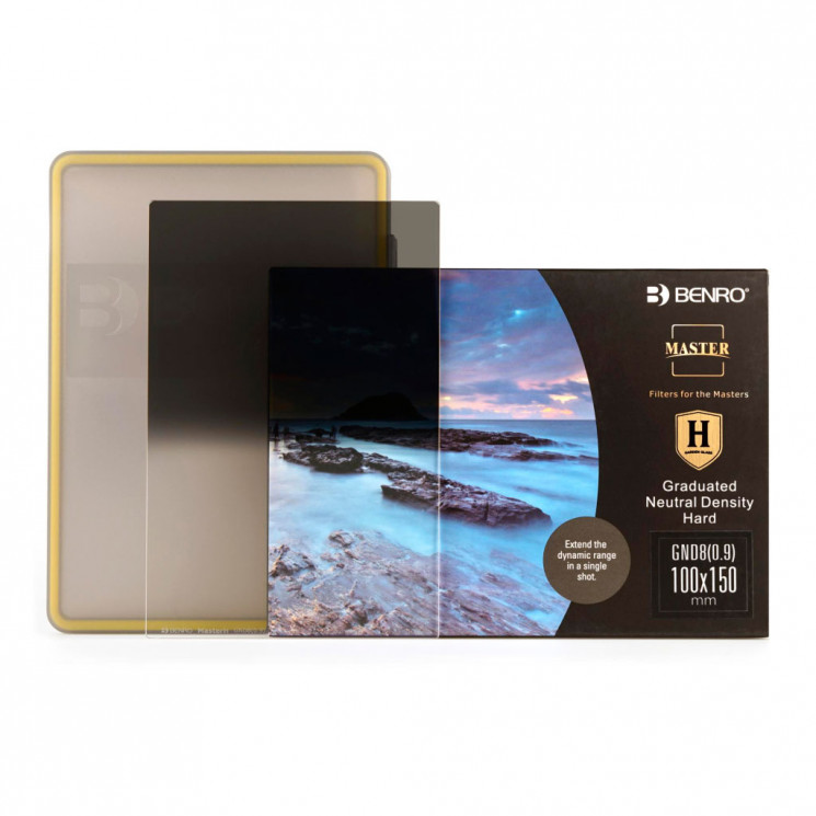 Cветофильтр Benro Master Series Hard-edged graduated ND GND8 (0.9) градиентный 100х150 мм