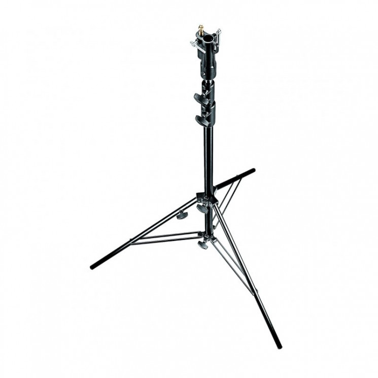 Manfrotto 070BU Стойка 2 секции / 147 см / 18 кг алюминиевая с регулируемой ногой черная