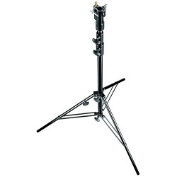 Manfrotto 007BUAC Стойка 3 секции / 315 см / 2,5 кг с регулируемой ногой алюминиевая черная с амортизацией