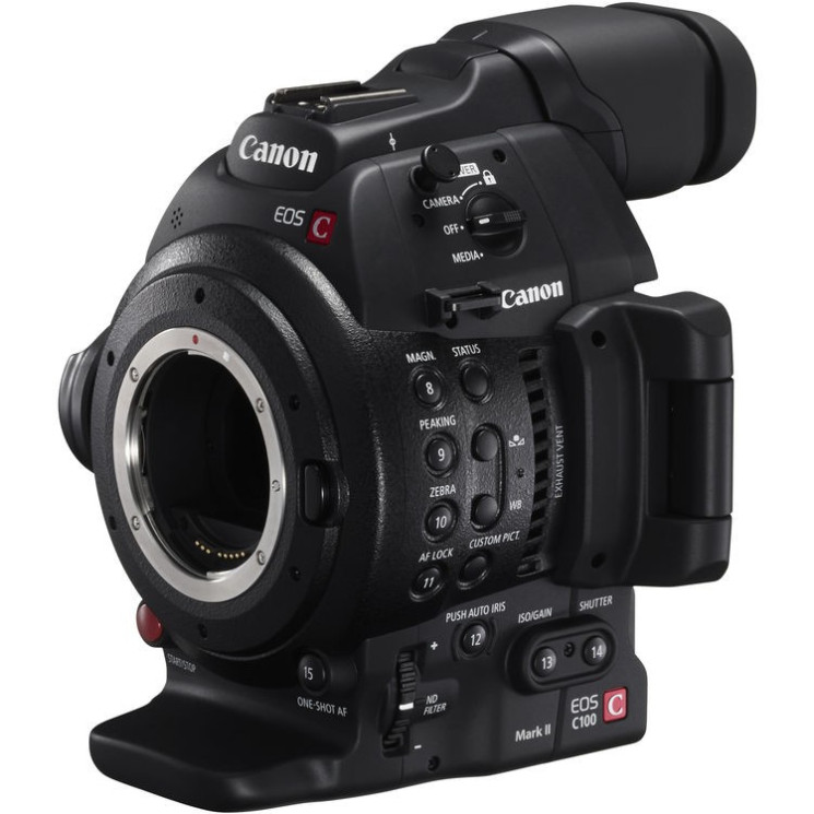 Видеокамера Canon EOS C100 Mark II Body черный