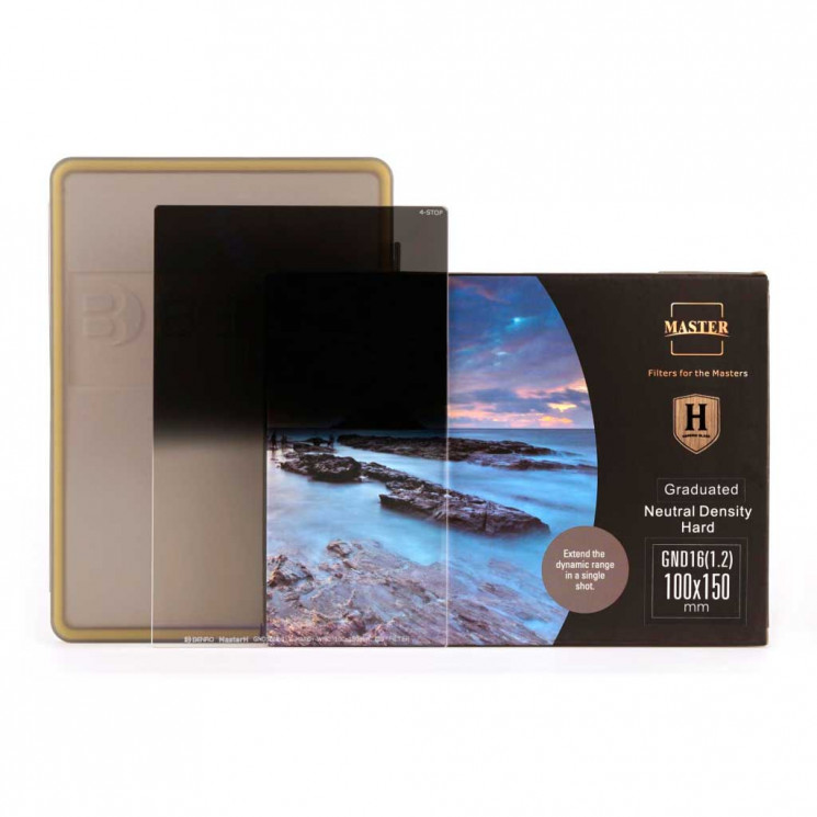 Cветофильтр Benro Master Series Hard-edged graduated ND GND16 (1.2) градиентный 100х150 мм