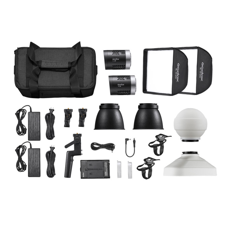 Комплект светодиодных осветителей Godox ML30-K2 Kit для видеосъемки