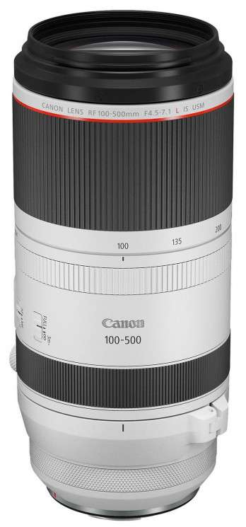 Объектив Canon RF 100-500mm f/4.5-7.1L IS USM, белый